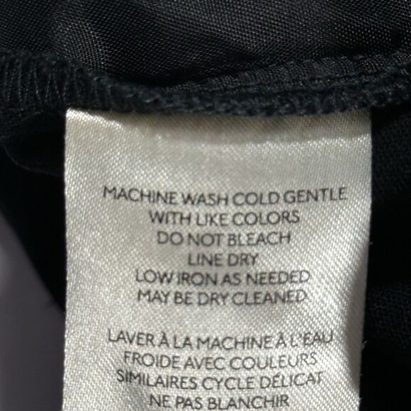 Maeve Anthropologie Tie-Waist Culottes Pants Wide‎ Leg Womens Sz 6 Black Cropped - Picture 14 of 15